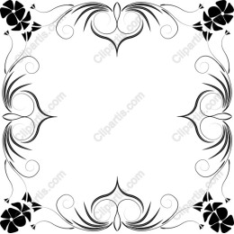 Elegant Floral Decorative Frame