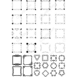 Elegant Floral Frame Set