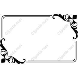 Elegant Black Decorative Frame