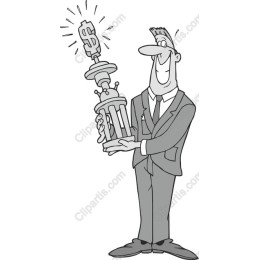 Businessman Dollar Trophy