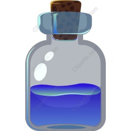 Blue Potion Bottle