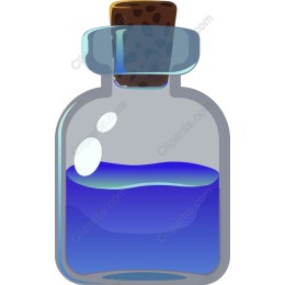 Blue Potion Bottle