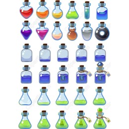 Magical Potion Bottles Collection