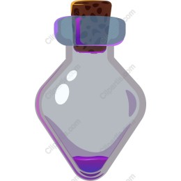 Mystical Purple Potion Bottle