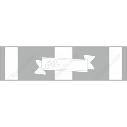 Elegant 60th Anniversary Ribbon