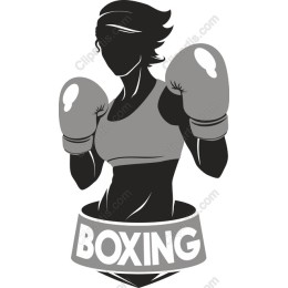 Dynamic Female Boxer