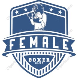 Female Boxer Club Badge