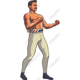Vintage Muscular Man
