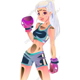 Empowered Boxing Girl
