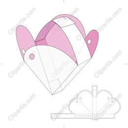 3D Heart-Shaped Gift Box