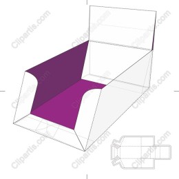 Premium Purple and White Open-Box Template