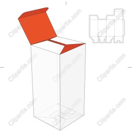 Stylish Packaging Box with Orange Lid