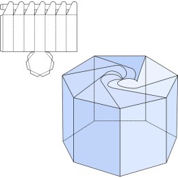 Hexagonal Twist Container