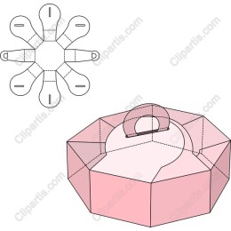 Pink Octagonal Gift Box