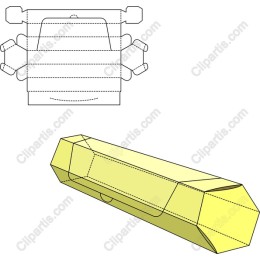 Hexagonal Box Template - Customizable Packaging