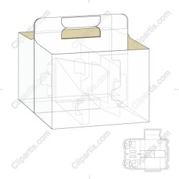 Customizable Packaging Box with Handle