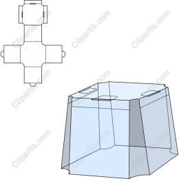 Clear Packaging Box Drawing