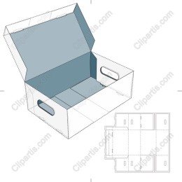 Stylish Open-Top Storage Box