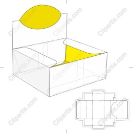 Lemon Box Packaging Template