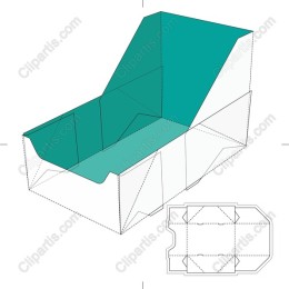 Stylish Teal Folding Box