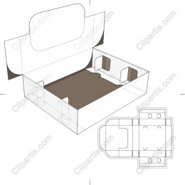 Folding Box Template for Custom Packaging