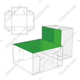3D Cube Box Template