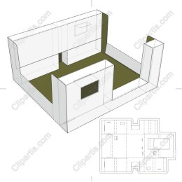 3D House Floor Plan