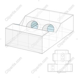 Elegant Two-Compartment Packaging Box