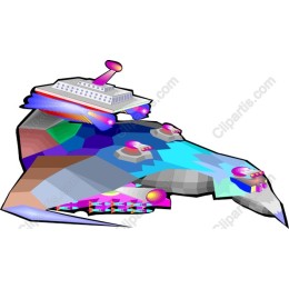 Futuristic Ship Landscape