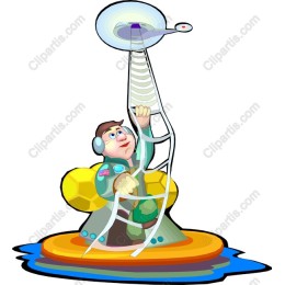 Cosmic Explorer: Cheerful Astronaut