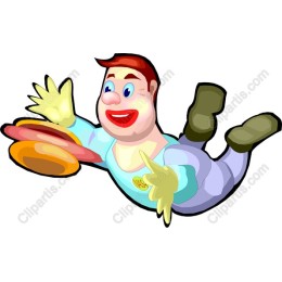 Cheerful Clown in Motion