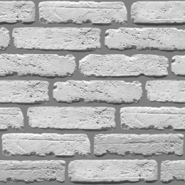Textured White Brick Wall