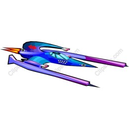 Futuristic Racing Spaceship