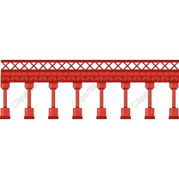 Red Structural Bridge