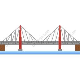 Red Suspension Bridge