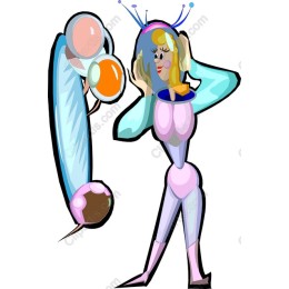 Retro Space Character