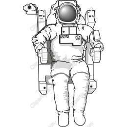 Astronaut - Space Exploration Graphic