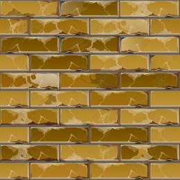 Gold Brick Wall
