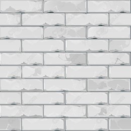 Glossy Gray Brick Wall