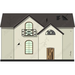 Creepy Dilapidated House