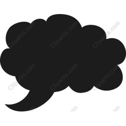 Minimalist Black Speech Bubble
