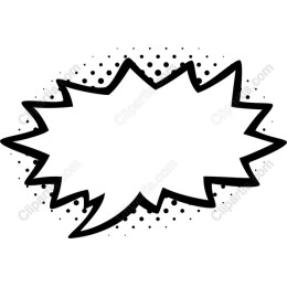 Dynamic Comic Style Speech Bubble