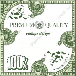 Vintage Premium Quality Certificate