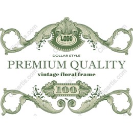 Premium Quality Vintage Floral Frame
