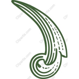 Artistic Swirl Leaf