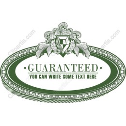 Elegant GUARANTEED Vintage Badge