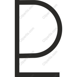 Bold Letter 'P' Minimalist