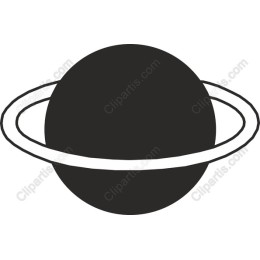 Stylized Planet with Rings