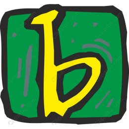Bold and Playful Letter b