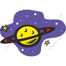 Whimsical Cosmic Planet